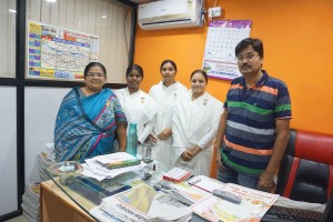Sath Me Hai Dainik Bhasker Editer Vipul Gupta, BK Samiksha Behn, BK.Gauri Behn, BK Purnima Behn, BK.Usha Behn 